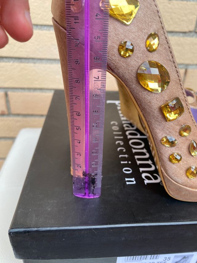 Primadonna tacchi alti gemme 35 nude rosa