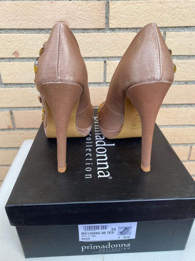 Primadonna tacchi alti gemme 35 nude rosa