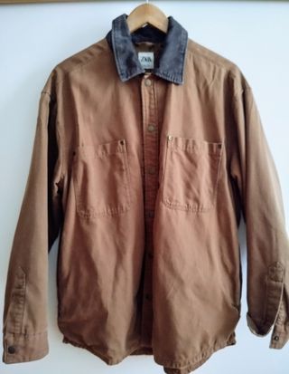 Chaqueta zara hombre oversize 