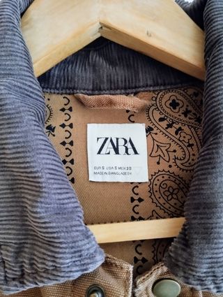 Chaqueta zara hombre oversize 