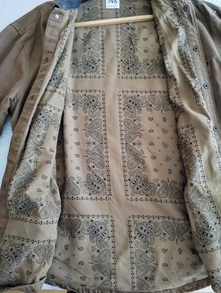 Chaqueta zara hombre oversize 