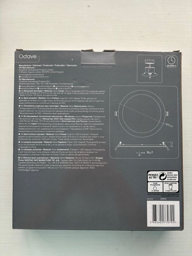 Pack lámparas led empotradas