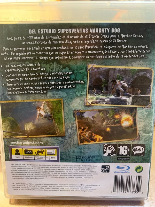 Uncharted el Tesoro de Drake PS3 Game