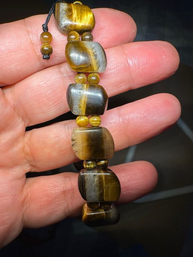 Pulsera para hombre con piedras naturales