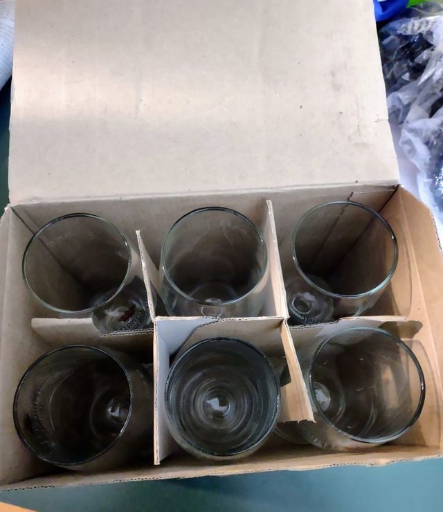 Set sei bicchieri vetro birra Tuborg nuovi