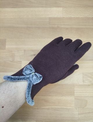 Guantes vintage elegante mujer