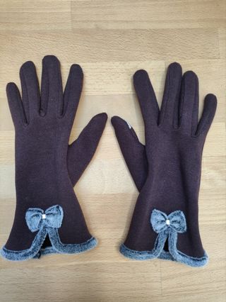 Guantes vintage elegante mujer