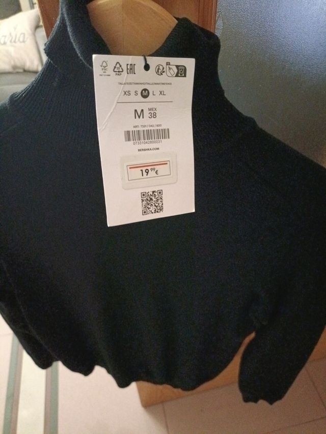 Jersey cuello vuelto hombre