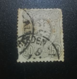 Sello Alemania Imperio 1875 50pfnnige con"e". Raro