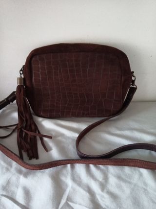 Bolso de piel auténtica 