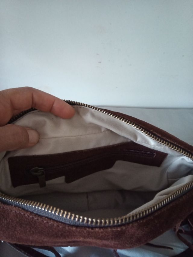 Bolso de piel auténtica 