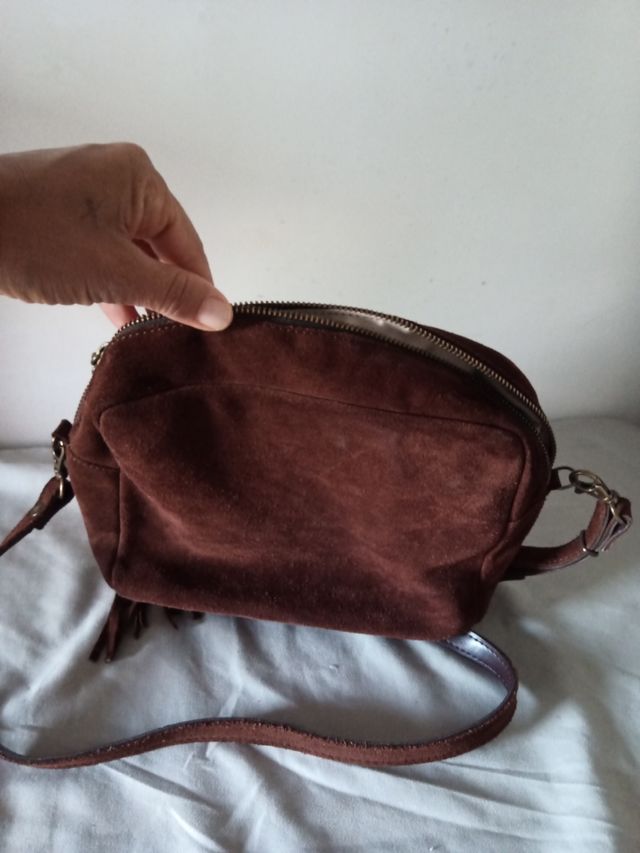 Bolso de piel auténtica 