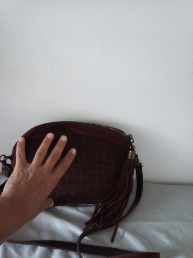 Bolso de piel auténtica 