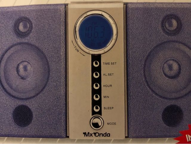 Radio Reloj Mx Onda con doble alarma