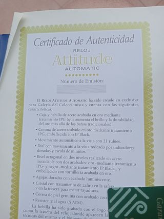 Reloj hombre attitude automatic