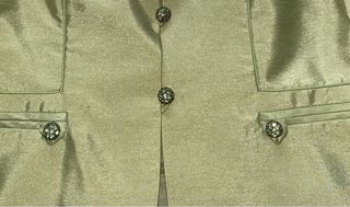 Chaqueta verde de seda
