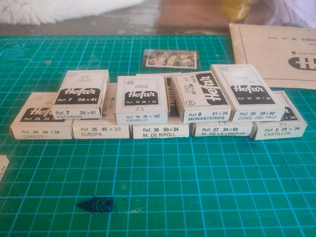 Lote carteritas filatélicas. Sellos.