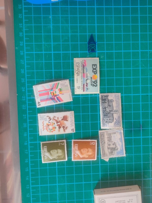 Lote carteritas filatélicas. Sellos.