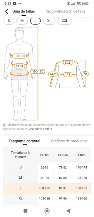 Cazadora tejana talla L y también M