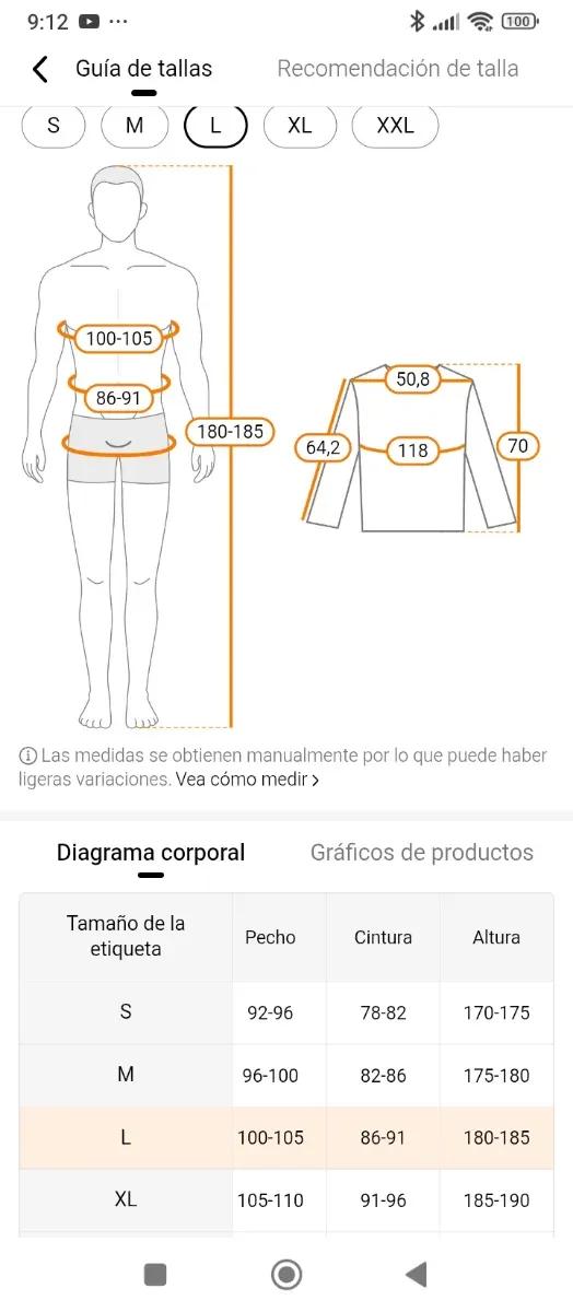 Cazadora tejana talla L y también M