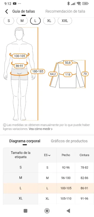 Cazadora tejana talla L y también M