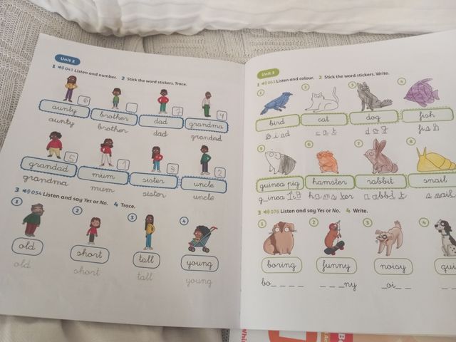 Libro inglés open Up primero primaria