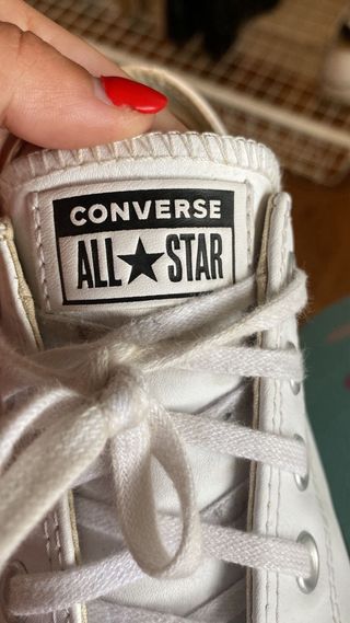 Converse de cuero bajas talla 38