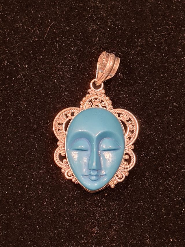 Ciondolo in argento e turchese