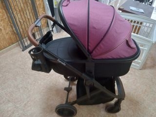 Lionelo carro capazo bebé rosa