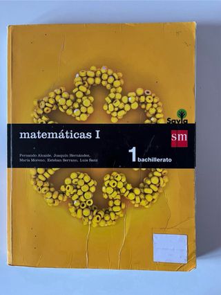 Libro de Matematicas I de 1º bachillerato, SM