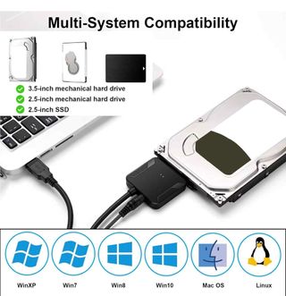 Cable sata a usb 