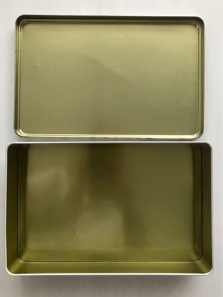 Caja de lata de galletas Navidad