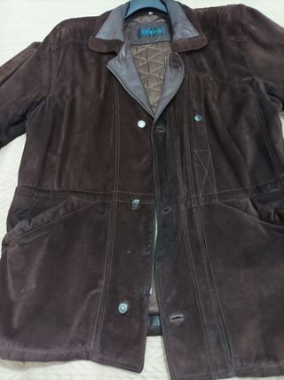 Abrigo de piel marrón  talla 56