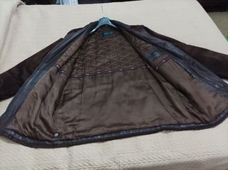Abrigo de piel marrón  talla 56