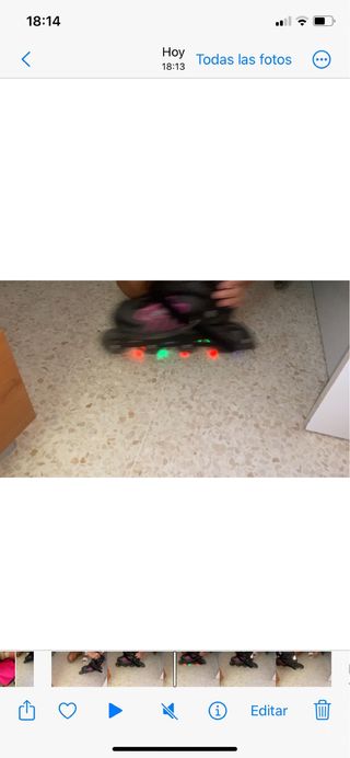 Patines en línea con luces en las ruedas (T 34-37)