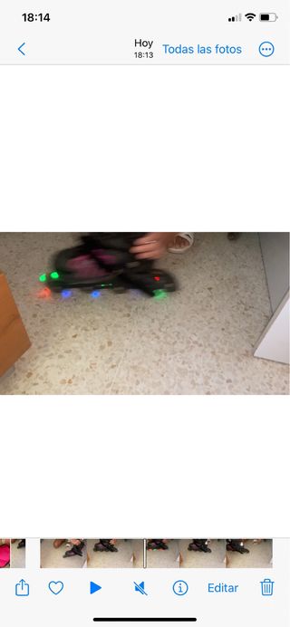 Patines en línea con luces en las ruedas (T 34-37)