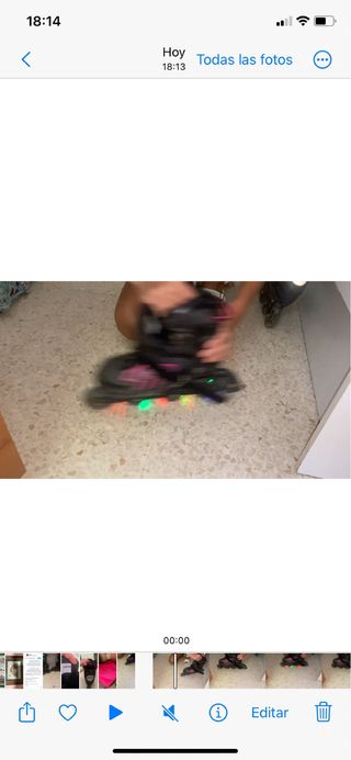 Patines en línea con luces en las ruedas (T 34-37)