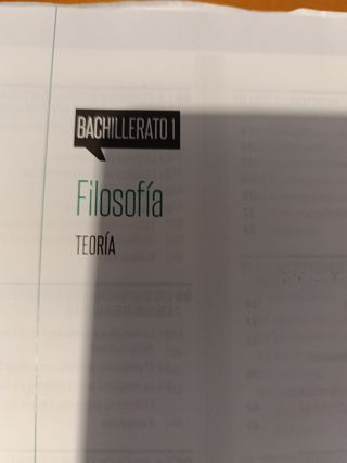 Libro de filosofía de 1°bachillerato