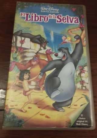 Película Disney VHS El libro de la selva