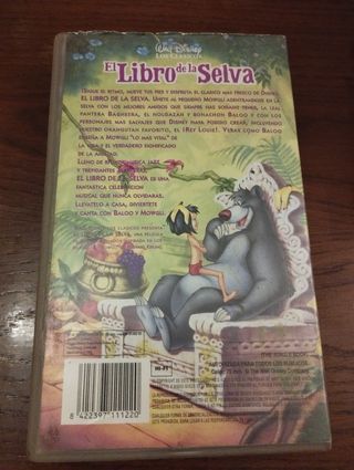 Película Disney VHS El libro de la selva