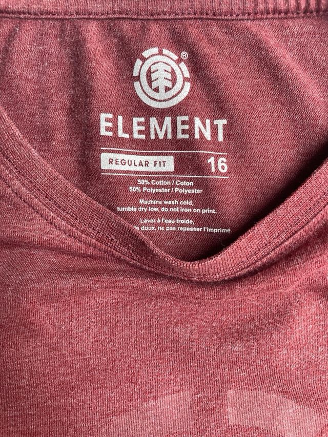 CAMISETA ELEMENT GRANATE Talla 16