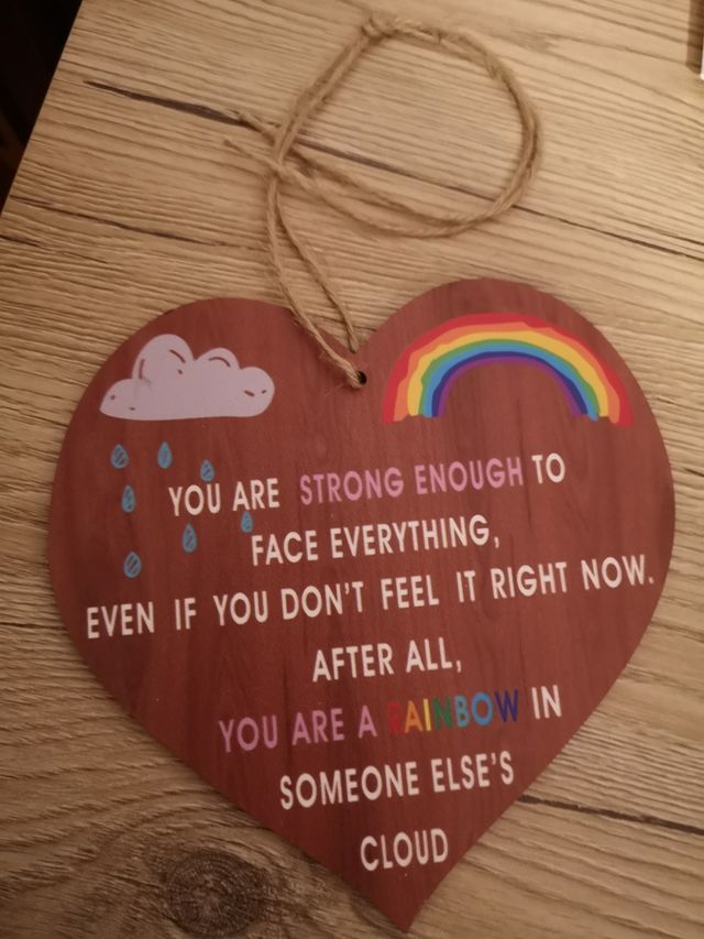 Cuore targhetta regalo