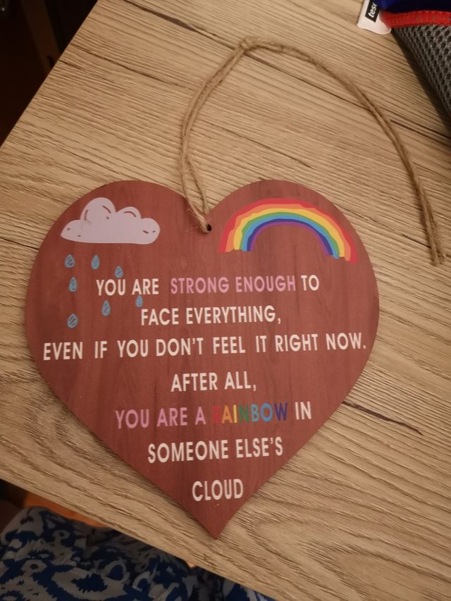 Cuore targhetta regalo