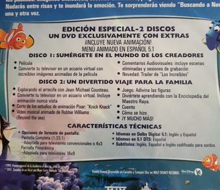 DVD "Buscando a Nemo" 