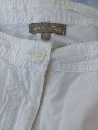 Pantalones blancos vintage