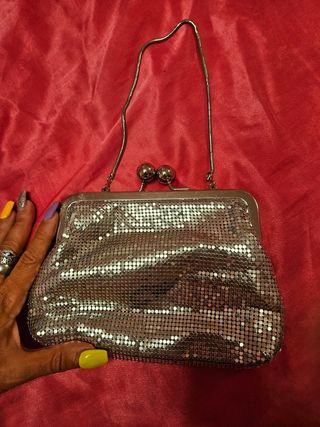 Bolso fiesta plateado Killah