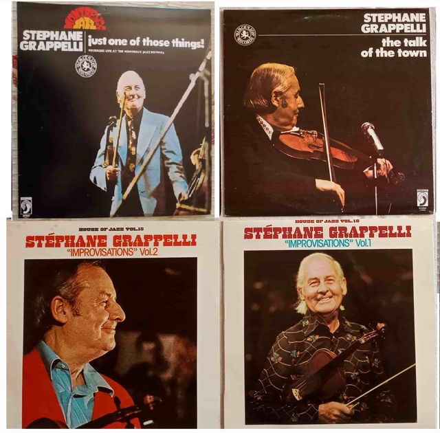 STEPHANE GRAPPELLI (Jazz) - 4 discos LPs