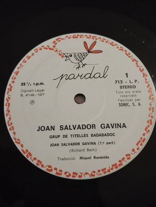 VINILO JOAN SALVADOR GAVINA