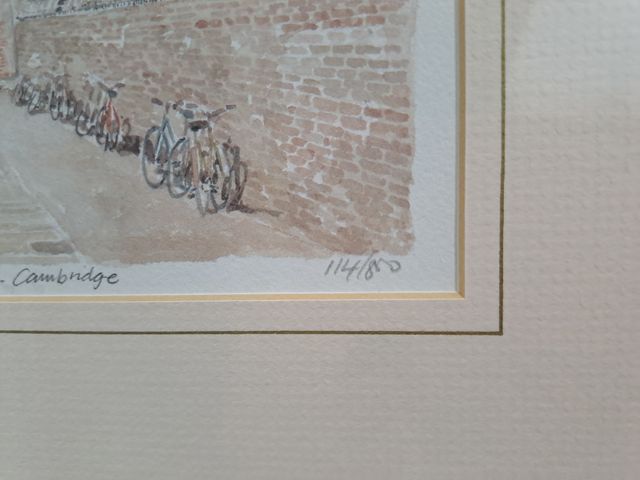 Quadro Cambridge - Jesus College acquerello