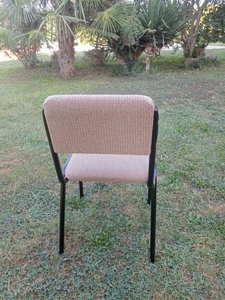 Silla metal tapizada